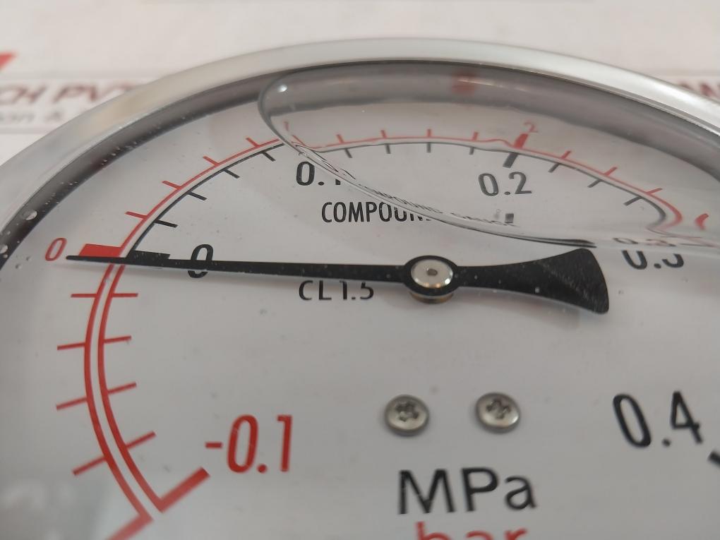 Seonjin Oil100*B Pressure Compound Gauge -0.1-0.4Mpa Ks B 5305