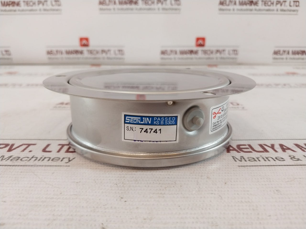 Seonjin Oil100*B Pressure Gauge 0-10 Bar 1.0Mpa 10/6K P.L.V