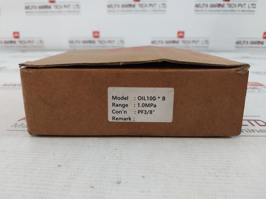 Seonjin Oil100*B Pressure Gauge 0-10 Bar 1.0Mpa 10/6K P.L.V