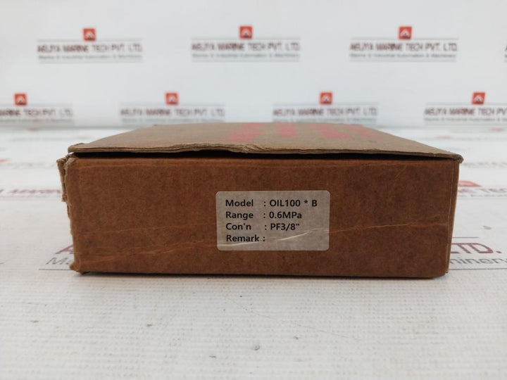 Seonjin Oil100*B Pressure Gauge Ks B 5305 0.6Mpa 0-6 Bar