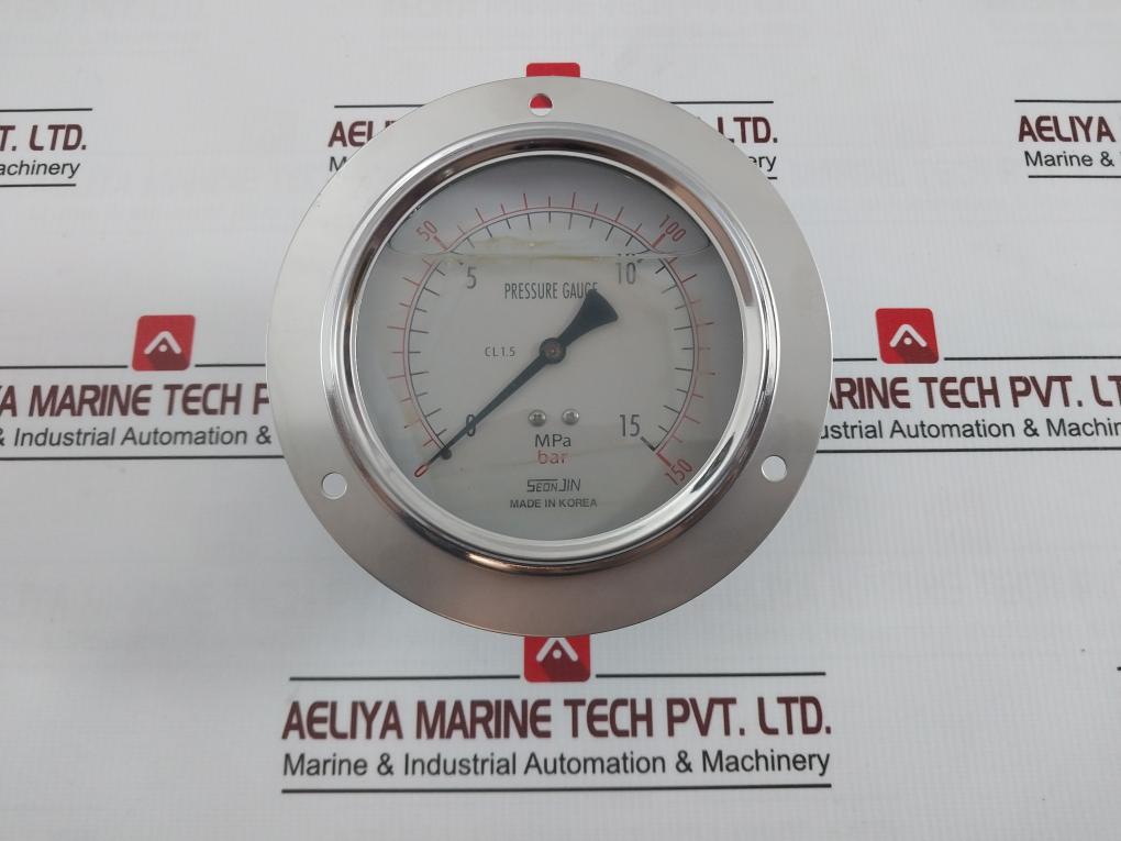 Seonjin Oil100*Bd Pressure Gauge 15.0Mpa Mm-09-1-3 0-150 Bar Ks B 5305
