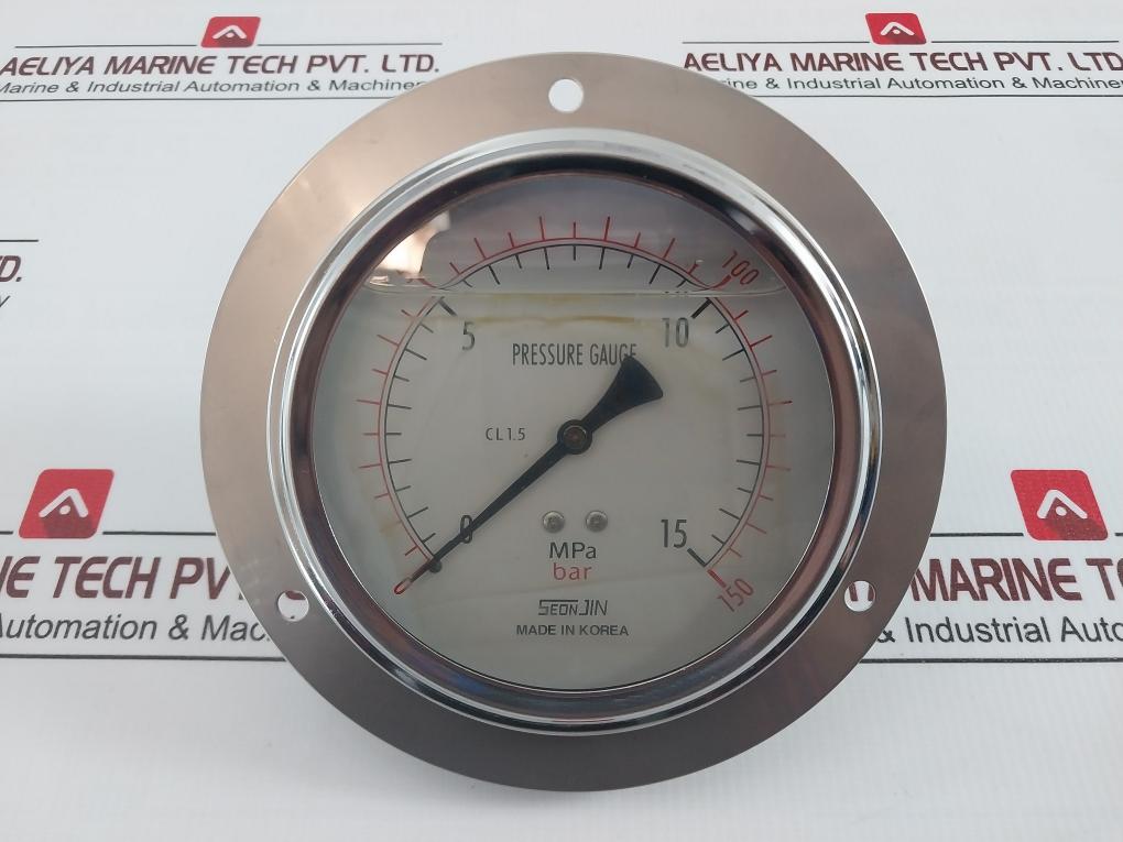Seonjin Oil100*Bd Pressure Gauge 15.0Mpa Mm-09-1-3 0-150 Bar Ks B 5305