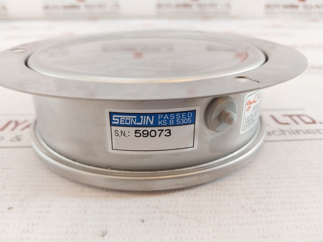 Seonjin Oil100 Pressure Gauge 0-6 Bar Cl 1.5 Mm-09-1-1 Ks B 5305