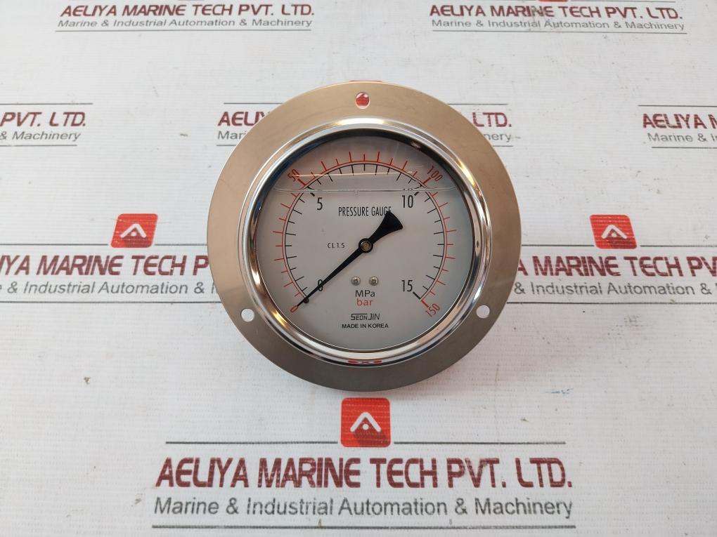 Seonjin Oil100 Pressure Gauge 15.0Mpa 0-150 Bar 0-15 Mpa Mm-09-1-3