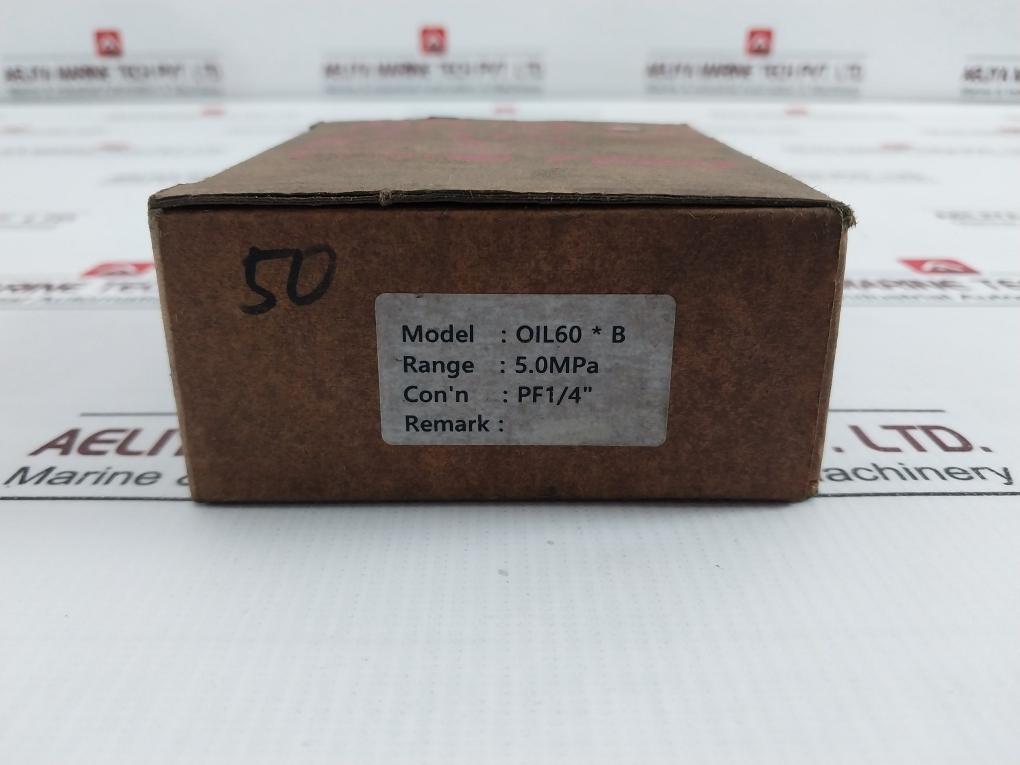 Seonjin Oil60*B Liquid Filled Pressure Gauge Pf1/4 Inch 5.0Mpa 0 To 50 Bar