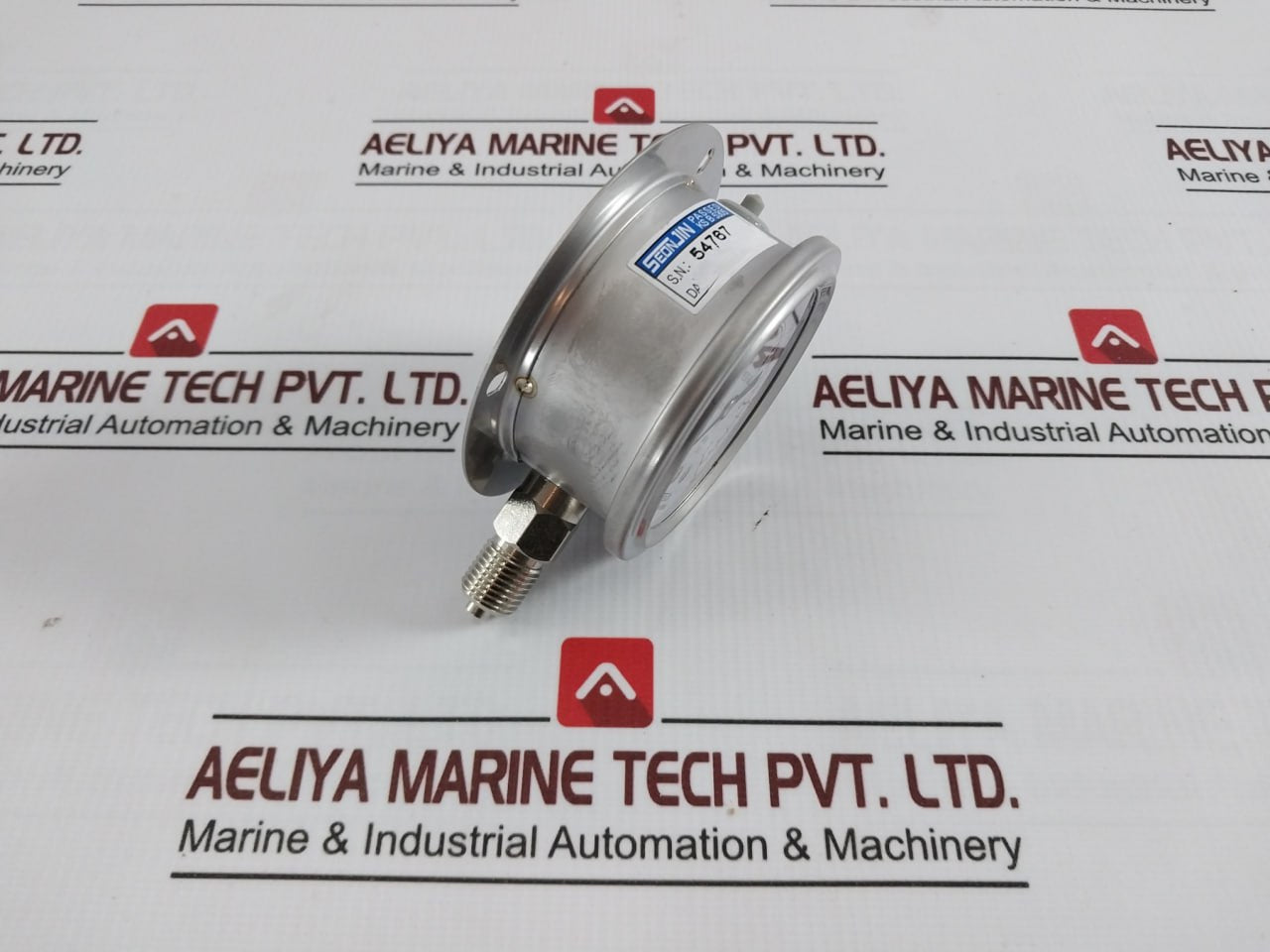 Seonjin Oil60*B Liquid Filled Pressure Gauge Pf1/4 Inch 5.0Mpa 0 To 50 Bar