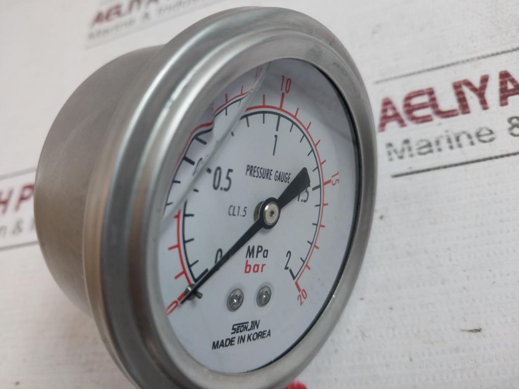 Seonjin Pressure Gauge 0-2 Mpa 0-20 Bar Ks B 5305
