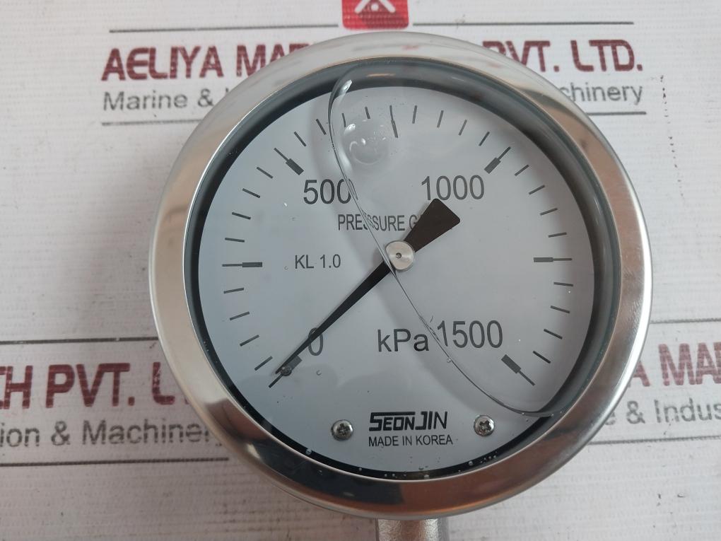 Seonjin Sts100*B Pressure Gauge 0-1500 Kpa Ks B 5305