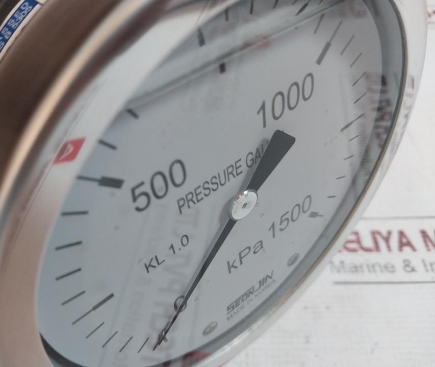 Seonjin Sts100*B Pressure Gauge 0-1500 Kpa Ks B 5305