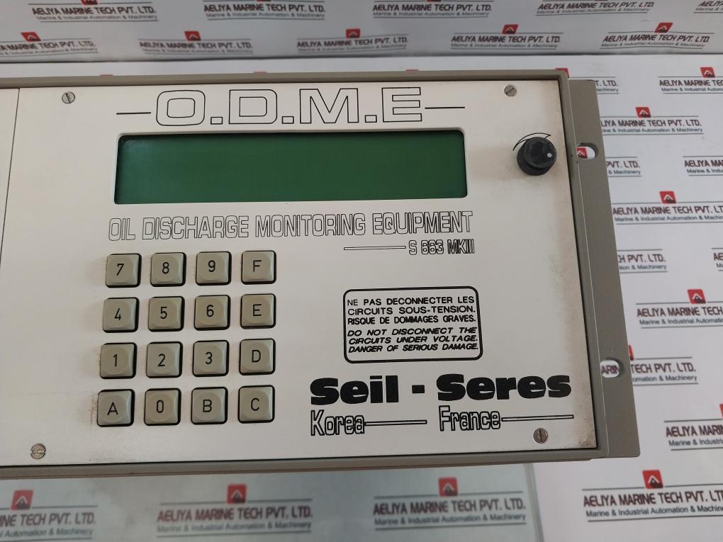 Seres Odme-s 663 Mk Iii Oil Discharge Monitoring And Control Equipment