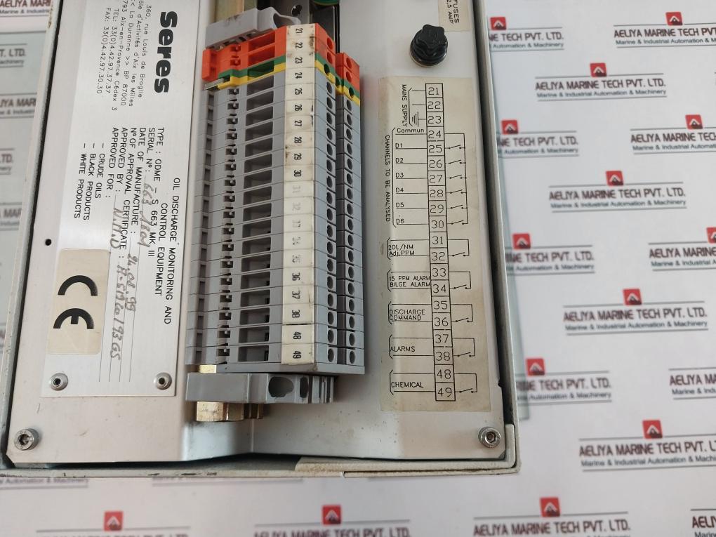 Seres Odme-s 663 Mk Iii Oil Discharge Monitoring And Control Equipment