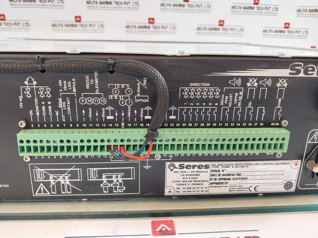 Seres Odme-s 663 Mk Iii Oil Discharge Monitoring & Control Equipment