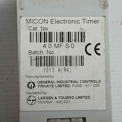 Series-480 0.1 Sec To 10 Hours Electronic Timer 40Mfs0 Brand Gic