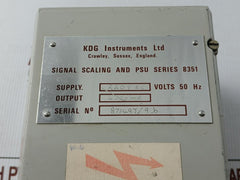 Series 8351 Signal Scaling And Psu Unit Kdg Instruments 220V/50Hz