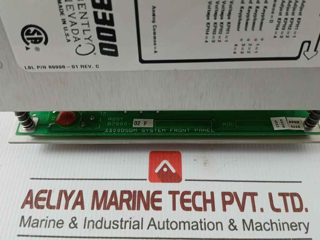 Series Monitoring System 3300 Bently Nevada 2.0-0-2.0 Mm