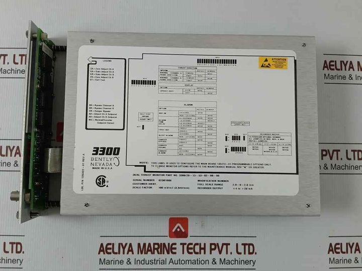 Series Monitoring System 3300 Bently Nevada 2.0-0-2.0 Mm