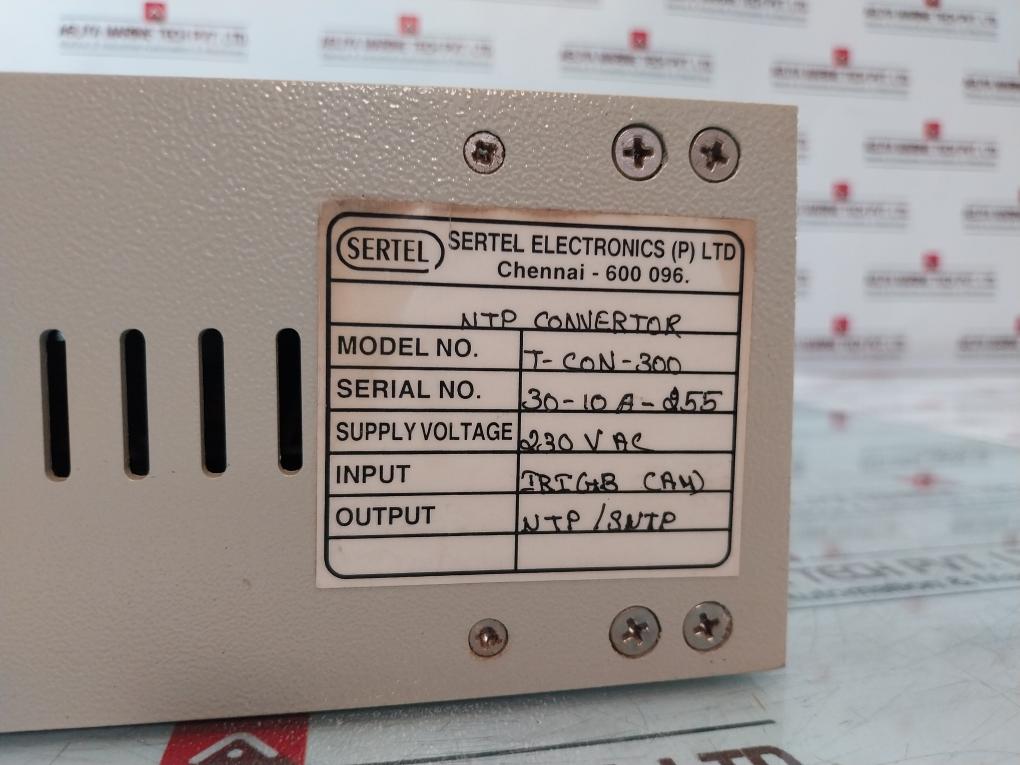 Sertel Electronics T-CON-300 Signal Receiver NTP Converter 230Vac