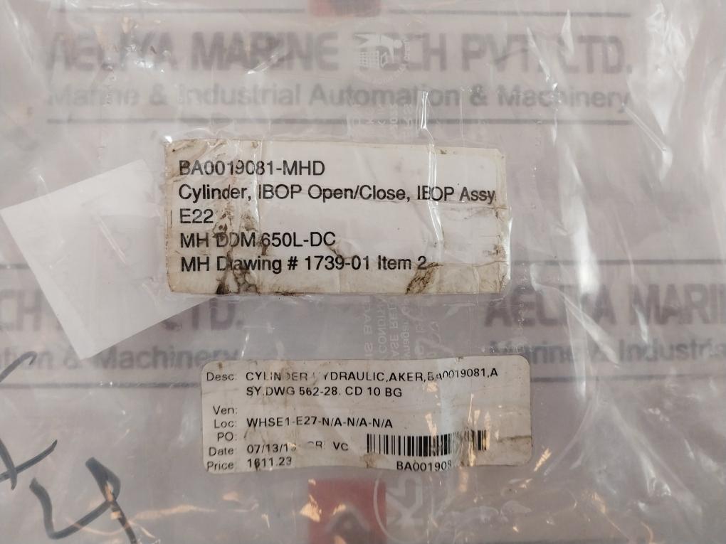 Servi Cd10Bg65/40X125Hrtsp Hydraulic Cylinder Ba0019081