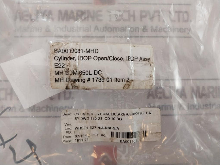 Servi Cd10Bg65/40X125Hrtsp Hydraulic Cylinder Ba0019081