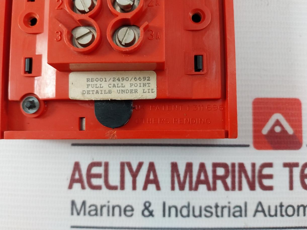 Servoteknikk Rs001/2490/6692 Manual Call Point