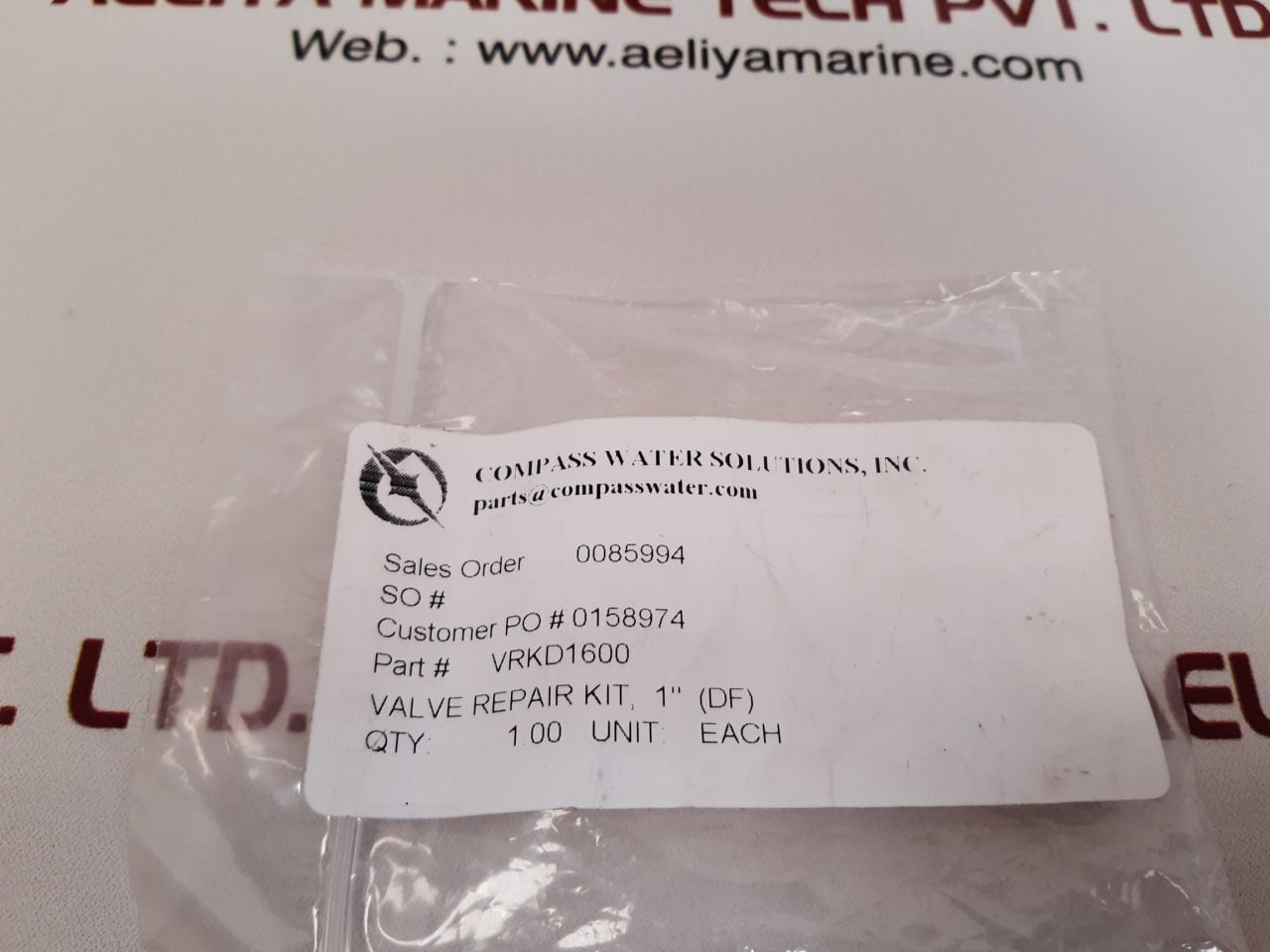 Set Of 3X Compass Water Solutions Vrkd1600 Valve Repair Kit