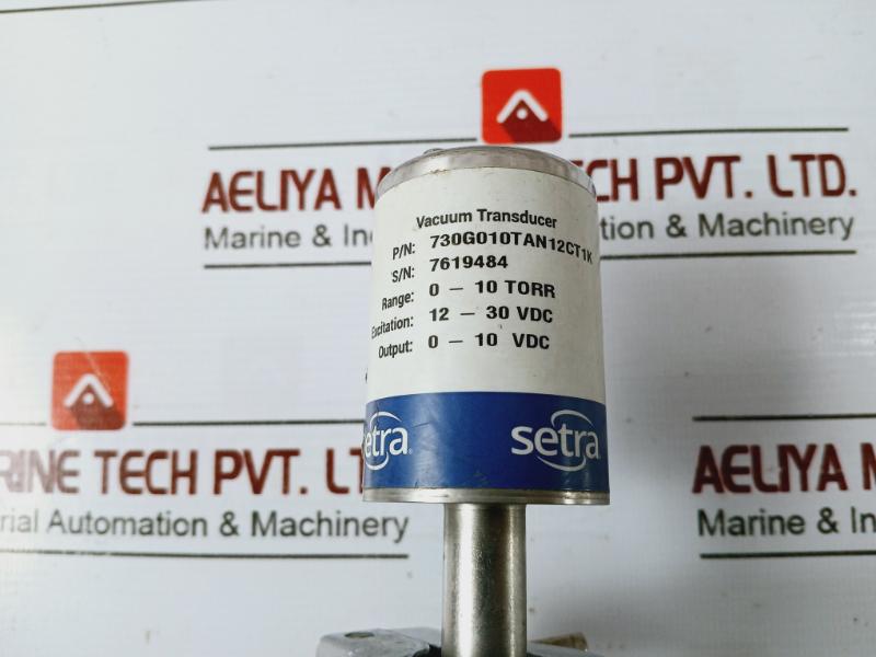 Setra 730G010Tan12Ct1K Vacuum Capacitance Manometer 0-10 12-30Vdc 0-10V Output