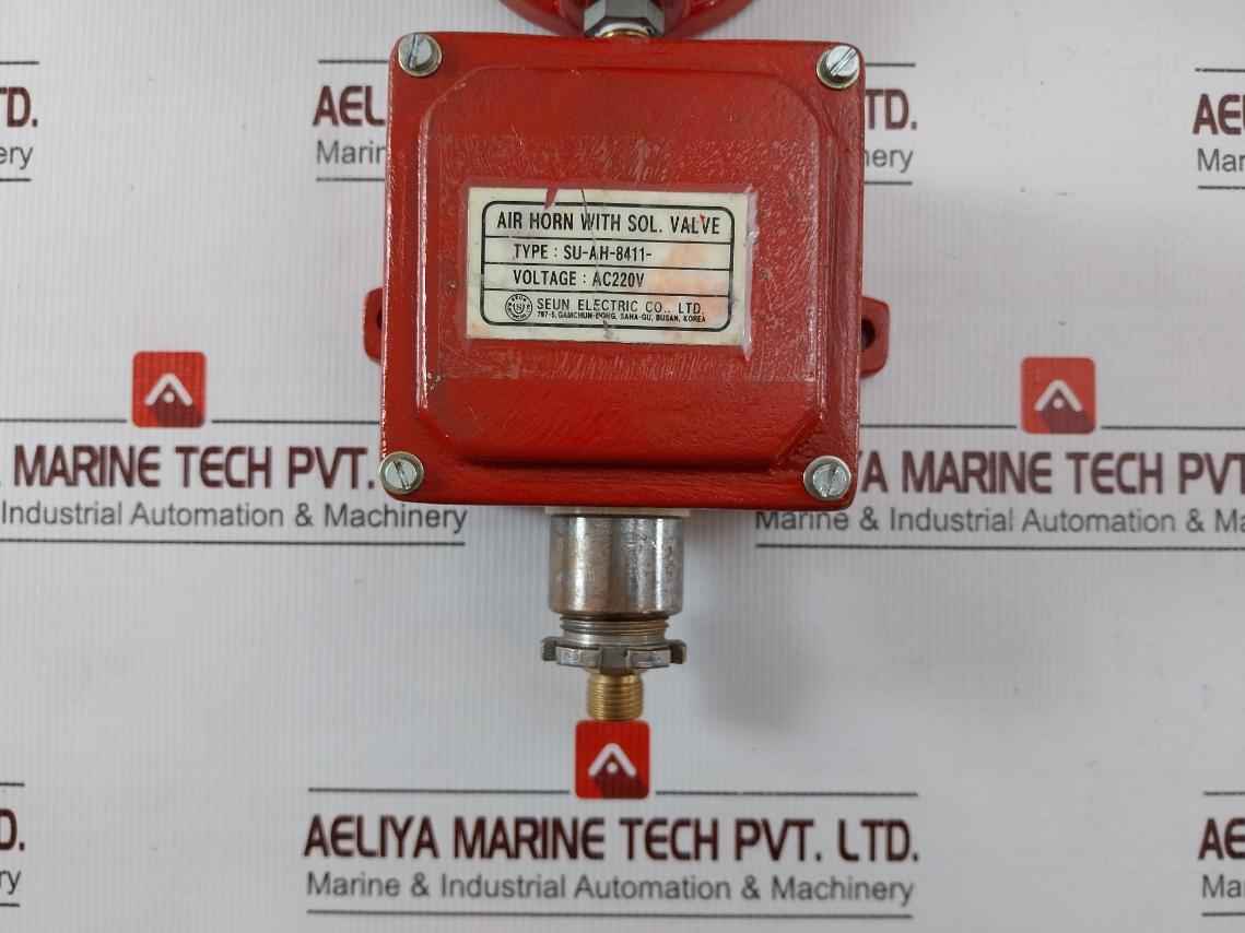 Seun Electric Su-ah-8411 Air Horn With Solenoid Valve Ac220V 60Hz 7 Bar