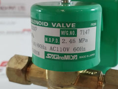 Sev-603Bxf Saginomiya Ac100V 50/60Hz Solenoid Valve