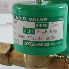 Sev-603Bxf Saginomiya Ac100V 50/60Hz Solenoid Valve