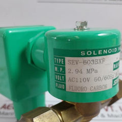 Sev-603Bxf Solenoid Valve Ac110V Saginomiya