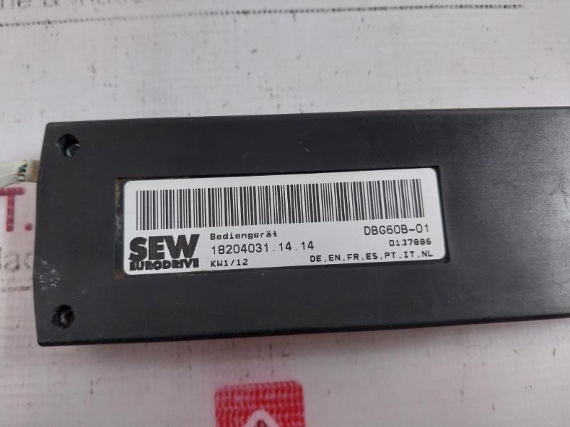 Sew Eurodrive Dbg60B-01 Control Unit Keypad 18204031.14.14