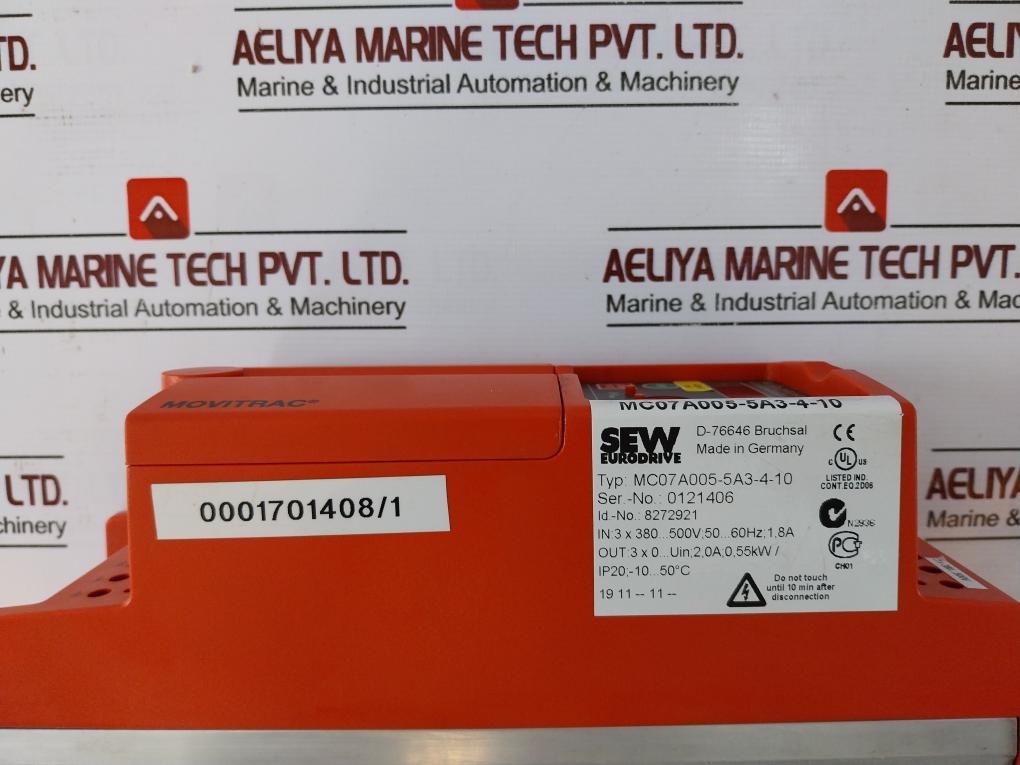 Sew Eurodrive Mc07A005-5A3-4-10 Frequency Inverter With Logo Drive