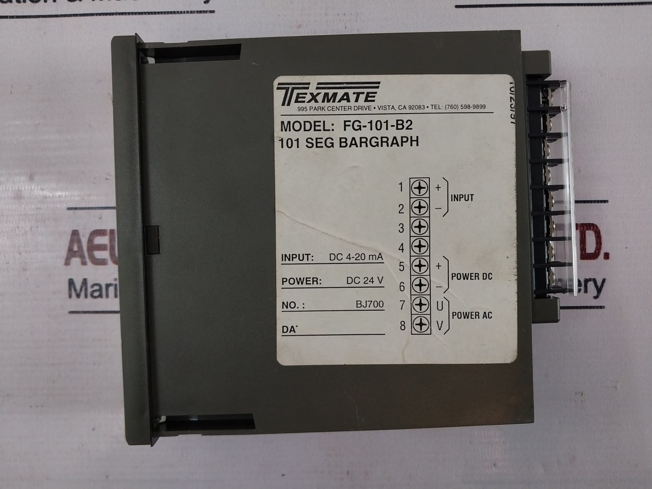 Shaffer Texmate 6504074 Metermaster Pod Supply Pressure 24V Dc