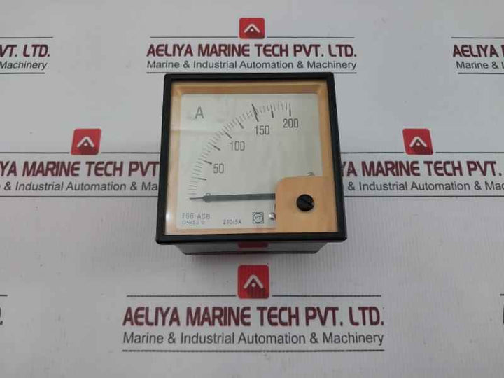 Shanghai Yitai Analog Ammeter 0-200A F96-acb