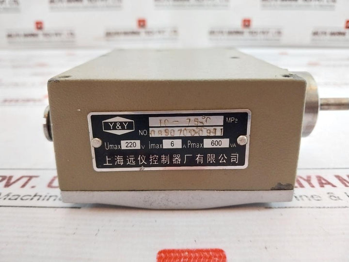 Shanghai Yuanyi 08907000911 Temperature Controller 10-75C Mpa 220V 6A