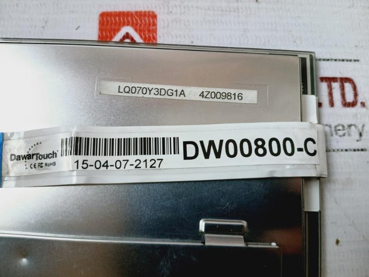 Sharp Lq070Y3Dg1A 7-inch A-si Tft-lcd Touch Screen Display Panel