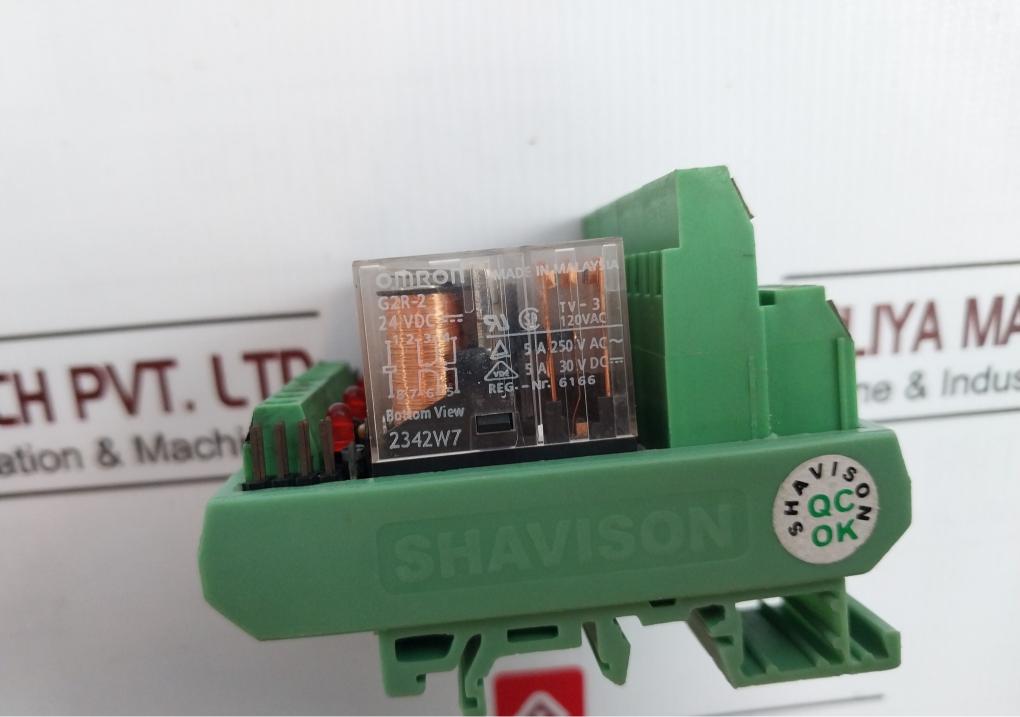 Shavison As393-24V-om Relay Module G2R-2 24Vdc 120Vac 5A 250Vac 30Vdc 2342W7