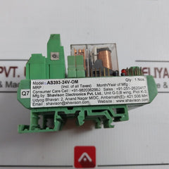 Shavison As393-24V-om Relay Module G2R-2 24Vdc 120Vac 5A 250Vac 30Vdc 2342W7
