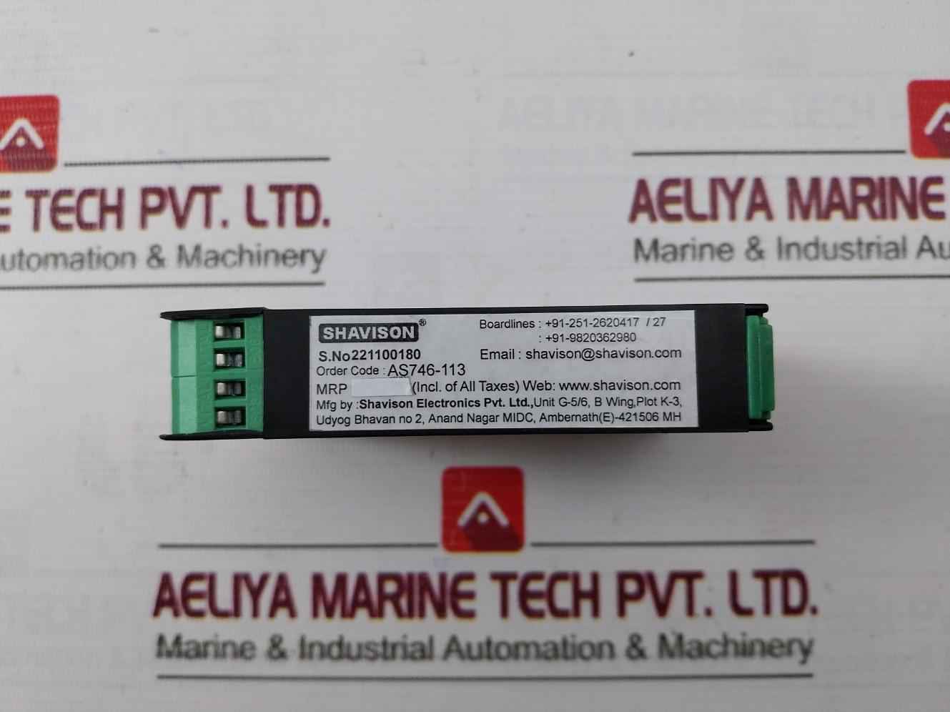 Shavison As746-113 Signal Converter Module 3 Point 3/0–10Vdc