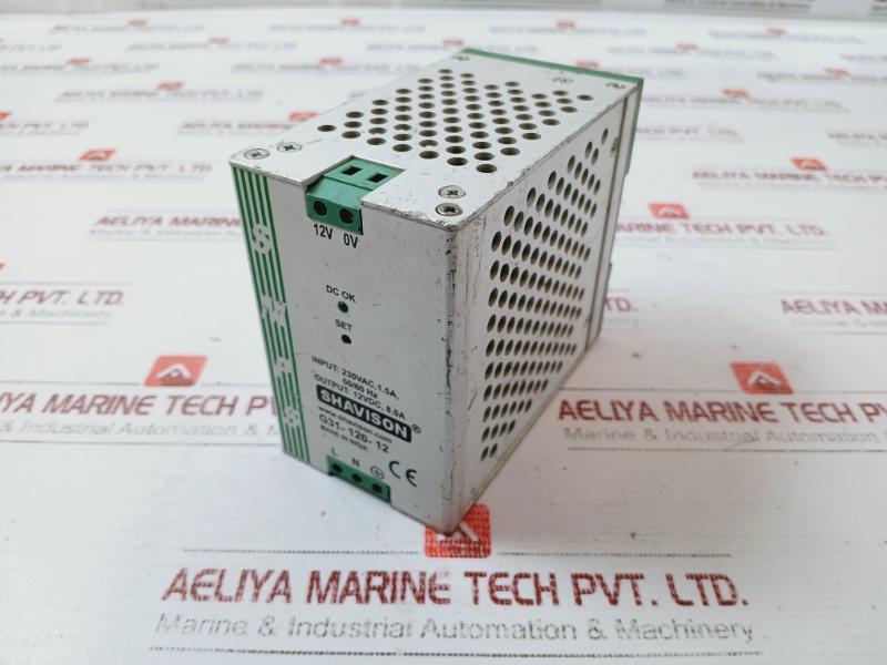 Shavison G31-120-12 Din Rail Mountable Metal Power Supply