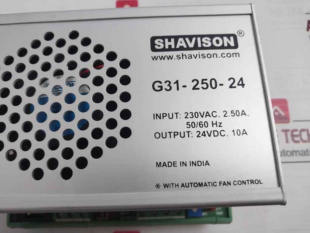 Shavison G31-250-24 Switch Mode Power Supply With Automatic Fan Control