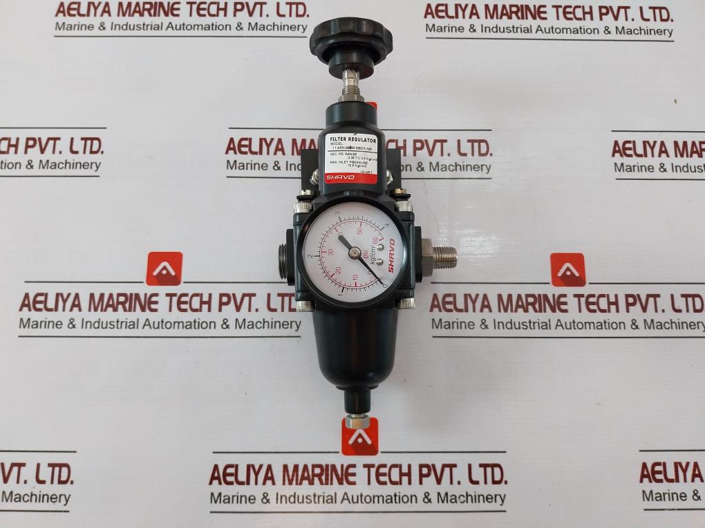Shavo 11-4Sn-400M-m6Ea-nb Filter Regulator 0-60 Psi 1/2