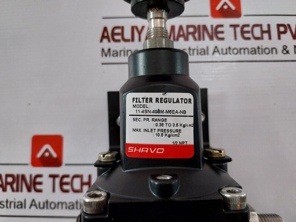 Shavo 11-4Sn-400M-m6Ea-nb Filter Regulator 0-60 Psi 1/2
