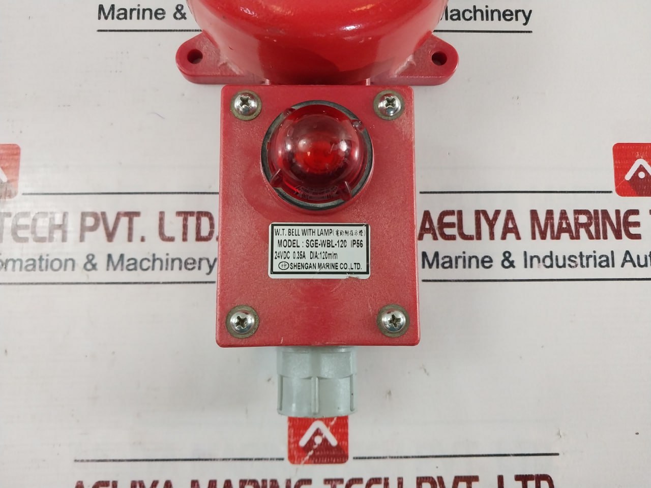 Shengan Marine Sge-wbl-120 Bell With Lamp 24Vdc 0.35A