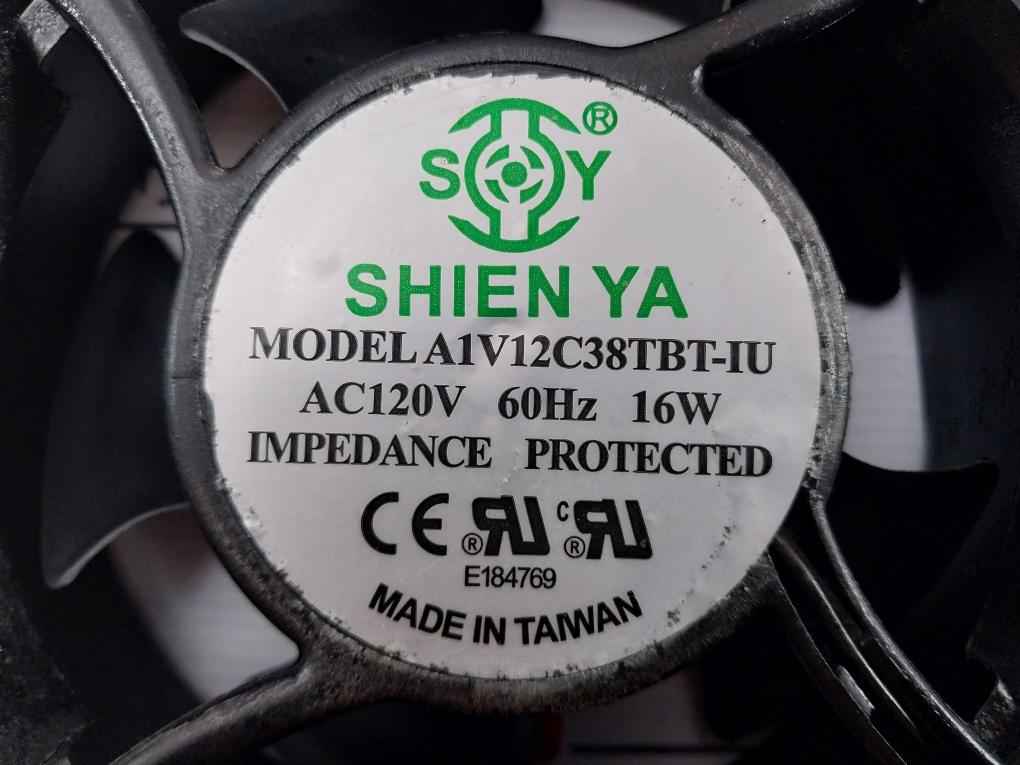 Shien Ya A1V12C38Tbt-iu Impedance Protected Cooling Fan 60 Hz 16W
