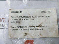 Shimmer 160 PSI Pressure Relief Valve, 3/8” NPT