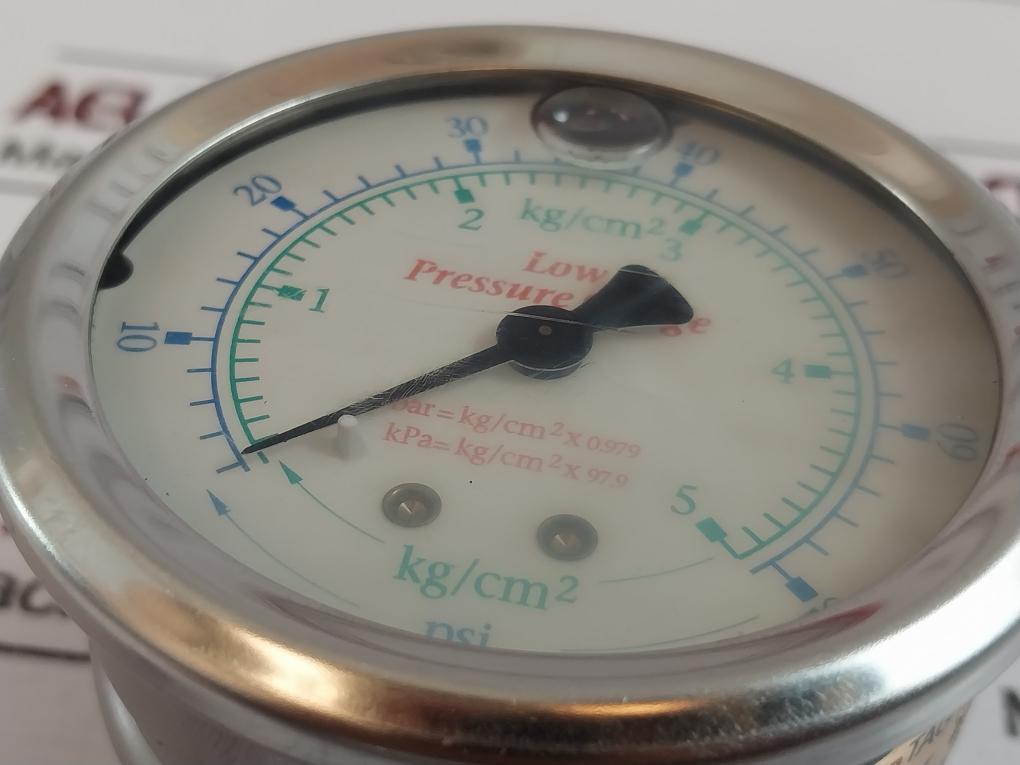 Shimmer Low Pressure Gauge 0-5 Kg/Cm2 / 0-70 Psi