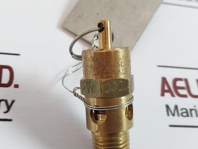 Shimmer St25 1/4 Npt Relief Valve 32.10.0001 Accumulator Unit 819647