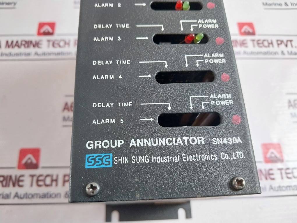 Shin Sung Sn430A Group Annunciator Ssp 931106 Ann M5