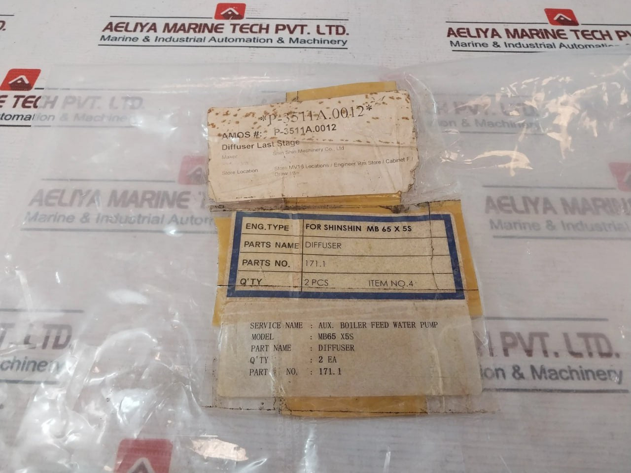 Shin Shin Machinery 171.1 Diffuser Mb65 X5S